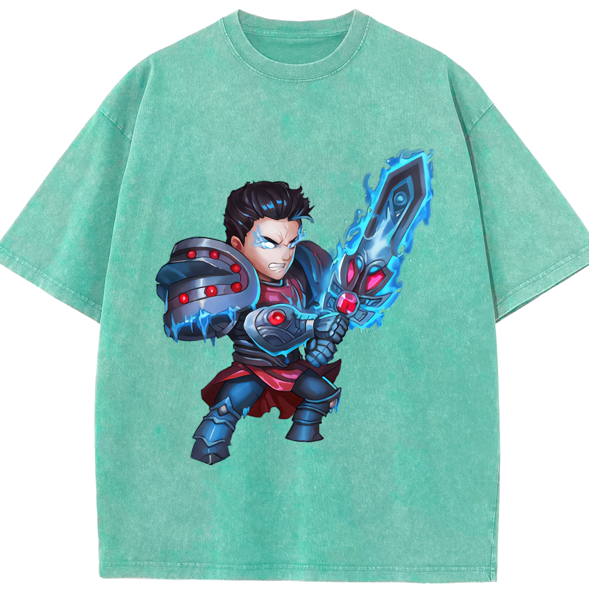 リーグ・オブ・レジェンド League of Legends LOL 綿100% ヴィンテージ風 半袖Tシャツ（フロントプリント）